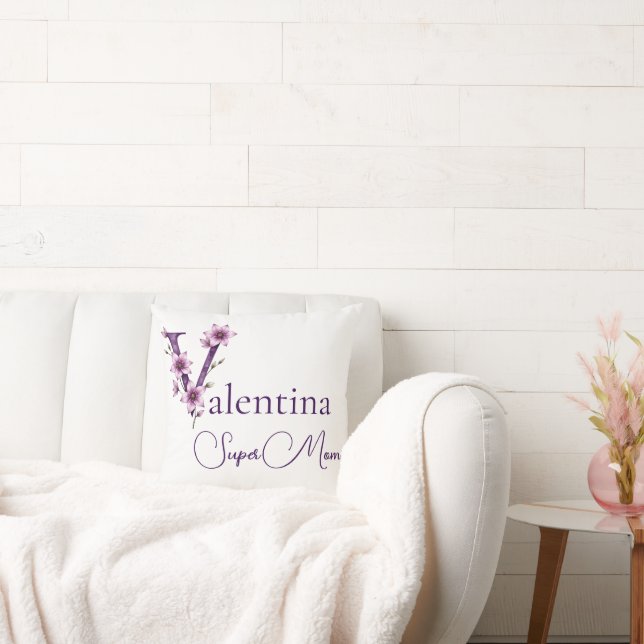 Personalisiert SuperMom Kissen (Liege)