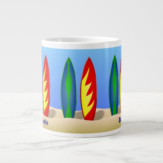 Personalisiert Surfer Typ Kaffeegeschenk Tasse (Vorderseite)