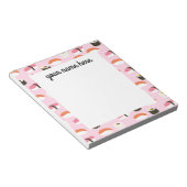 Personalisiert Sushi Notepad Notizblock (angewinkelt)