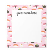 Personalisiert Sushi Notepad Notizblock (Vorderseite)