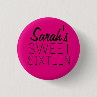 Personalisiert Sweet 16 Button