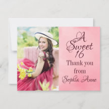 Personalisiert Sweet 16 Geburtstag Foto Vielen Dan