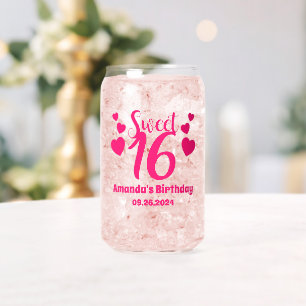 Personalisiert Sweet 16 Geburtstagsparty-Favoriten Dosenglas