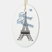 Personalisiert Sweet 16 Paris Eiffelturm Keramikornament (Links)