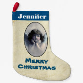 Personalisiert Sweet Vintag Angel Weihnachten Kleiner Weihnachtsstrumpf (Vorderseite)