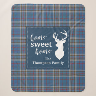 Personalisiert Sweet Zuhause Tartan Clan Thompson  Sherpadecke