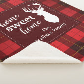 Personalisiert Sweet Zuhause Tartan Clan Wallace K Sherpadecke (3/4)
