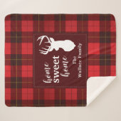 Personalisiert Sweet Zuhause Tartan Clan Wallace K Sherpadecke (Vorderseite (Horizontal))