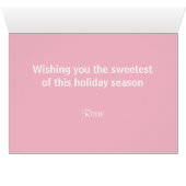 Personalisiert Swirl Candy Christmas Elf (Innenansicht Horizontal (Unten))