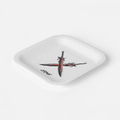 Personalisiert Sword Birthday Party Pappteller (Gewinkelt)