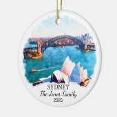 Personalisiert Sydney Ornament, Australien Geschen Keramik Ornament (Links)