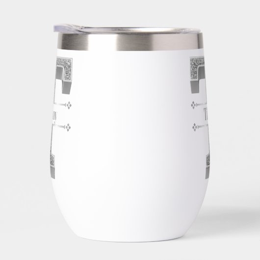 Personalisiert T Initial Silver Monogram Ihr Name (Rechts)