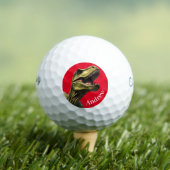 Personalisiert T.rex Callaway Warbird Golf Balls Golfball (Insitu T-Shirt)