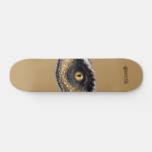 Personalisiert T Rex Dinosaurier Auge Skateboard (Horizontal)
