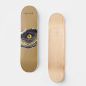 Personalisiert T Rex Dinosaurier Auge Skateboard (Vorderseite)