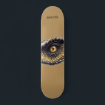 Personalisiert T Rex Dinosaurier Auge Skateboard<br><div class="desc">Fett T rex Dinosaurier Eye Skateboard. Fügen Sie einfach Ihren Namen hinzu.</div>