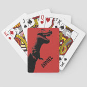 Personalisiert T Rex Spielkarten (Rückseite)
