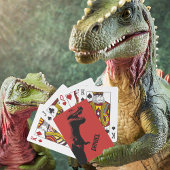 Personalisiert T Rex Spielkarten