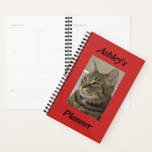 Personalisiert Tabby Cat Planner Planer (Anzeige)