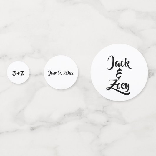 Personalisiert Table Confetti Konfetti (Vorderseiten)