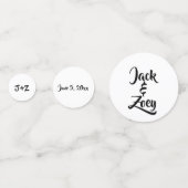 Personalisiert Table Confetti Konfetti (Rückseiten)