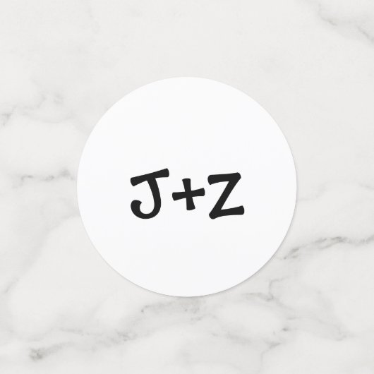 Personalisiert Table Confetti Konfetti (Klein Vorderseite)