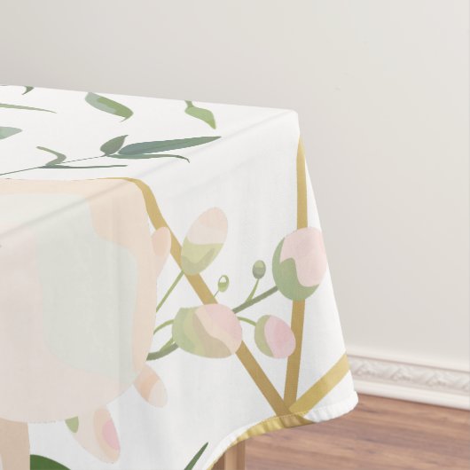 Personalisiert Tablecloth Geometric Garden Rose An Tischdecke (Beispiel)