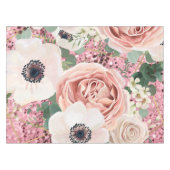 Personalisiert Tablecloth Geometric Garden Rose Gl Tischdecke (Vorderseite (Horizontal))