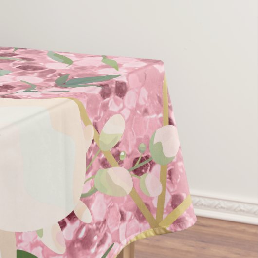 Personalisiert Tablecloth Geometric Garden Rose Gl Tischdecke (Beispiel)