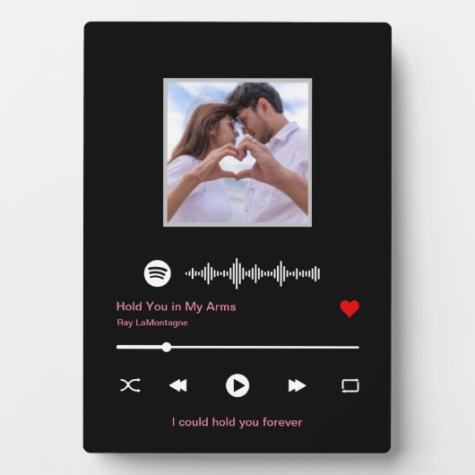 Personalisiert Tabletop Plaque mit Easel Fotoplatte (Vorderseite)