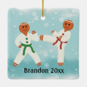 Personalisiert Taekwondo Karate Judo Martial Arts Keramikornament (Rückseite)