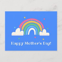 Personalisiert - Tag der blauen Regenbogenmutter Postkarte