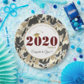 Personalisiert Tan Camouflage Pattern Abschluss Pappteller (Party)