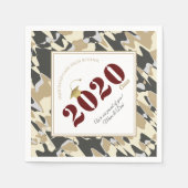 Personalisiert Tan Camouflage Pattern Abschluss Serviette (Vorderseite)