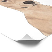 Personalisiert Tan German Pinscher Art Fotodruck (Ecke)