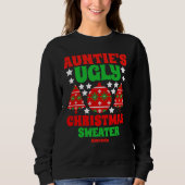 Personalisiert Tantas Ugly Weihnachtssüßer Sweatshirt (Vorderseite)