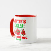 Personalisiert Tantas Ugly Weihnachtssüßer Tasse (Vorderseite Links)