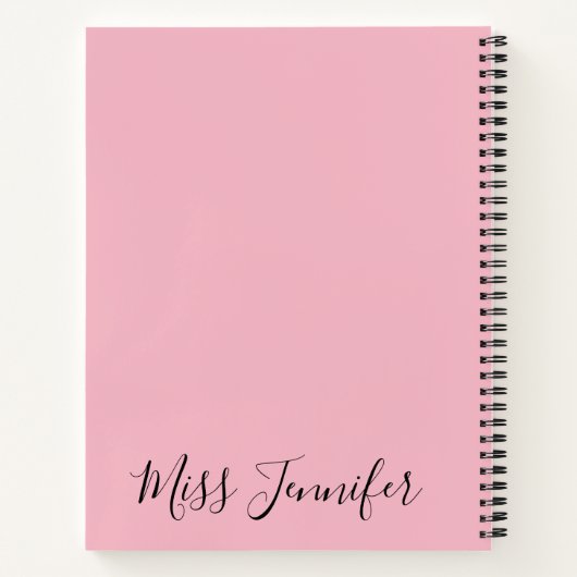 Personalisiert Tanzlehrer Ballett Gestochen Jazz L Notizbuch (Rückseite)