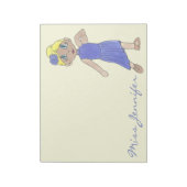 Personalisiert Tanzlehrer Geschenk Lyrical Modern Notizblock (Rotiert)