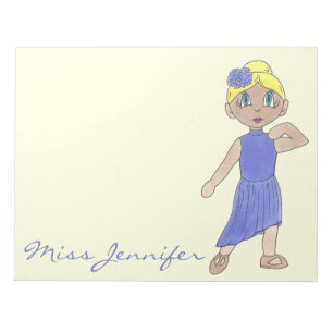 Personalisiert Tanzlehrer Geschenk Lyrical Modern Notizblock