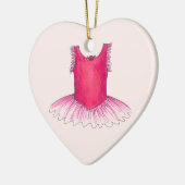 Personalisiert Tanzlehrer Pink Ballet Tutu Keramik Ornament (Links)
