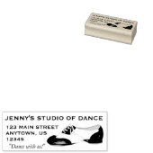 Personalisiert Tanzlehrerstudio Stich Shoe Gummistempel (Stempel)