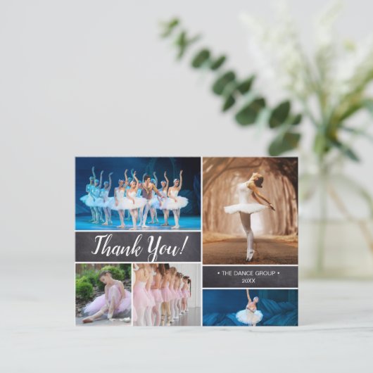 Personalisiert, Tanzsponsor Vielen Dank Postkarte (Stehend Vorderseite)