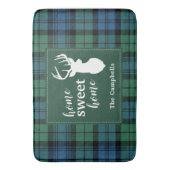 Personalisiert Tartan Christmas Clan Campbell Kari Badematte (Vorderseite Vertikal)
