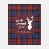 Personalisiert Tartan Christmas Clan MacLachlan Fleecedecke (Vorderseite)