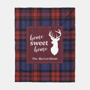 Personalisiert Tartan Christmas Clan MacLachlan Fleecedecke