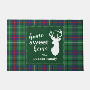Personalisiert Tartan Christmas Kariert Sweet Zuha Fußmatte