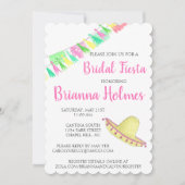 Personalisiert Tassel Papel Picado Pink Grüne Fies Einladung (Vorderseite)