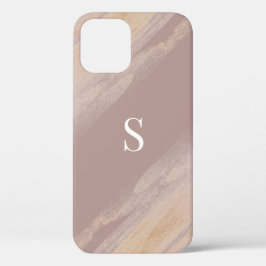 Personalisiert Taupe Mauve Neutral Modern Einfach Case-Mate iPhone Hülle