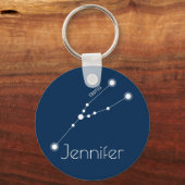 Personalisiert Taurus Zodiac Constellation Schlüsselanhänger (Vorderseite)